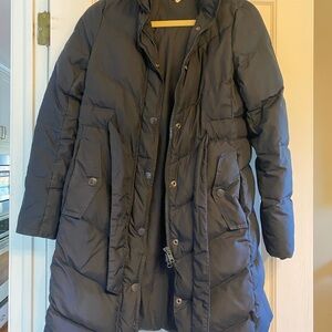 J. Crew Women's Navy Down Puffer Coat